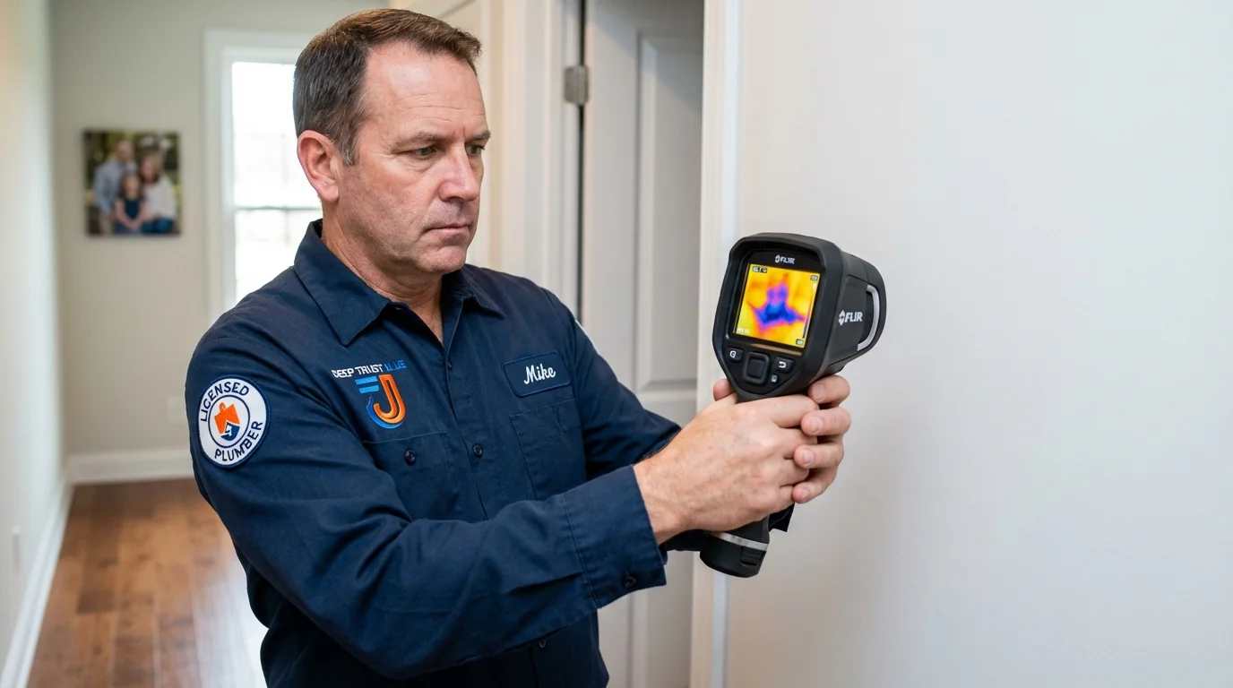 Thermal imaging leak detection by Johns Plumbing LLC in Vale